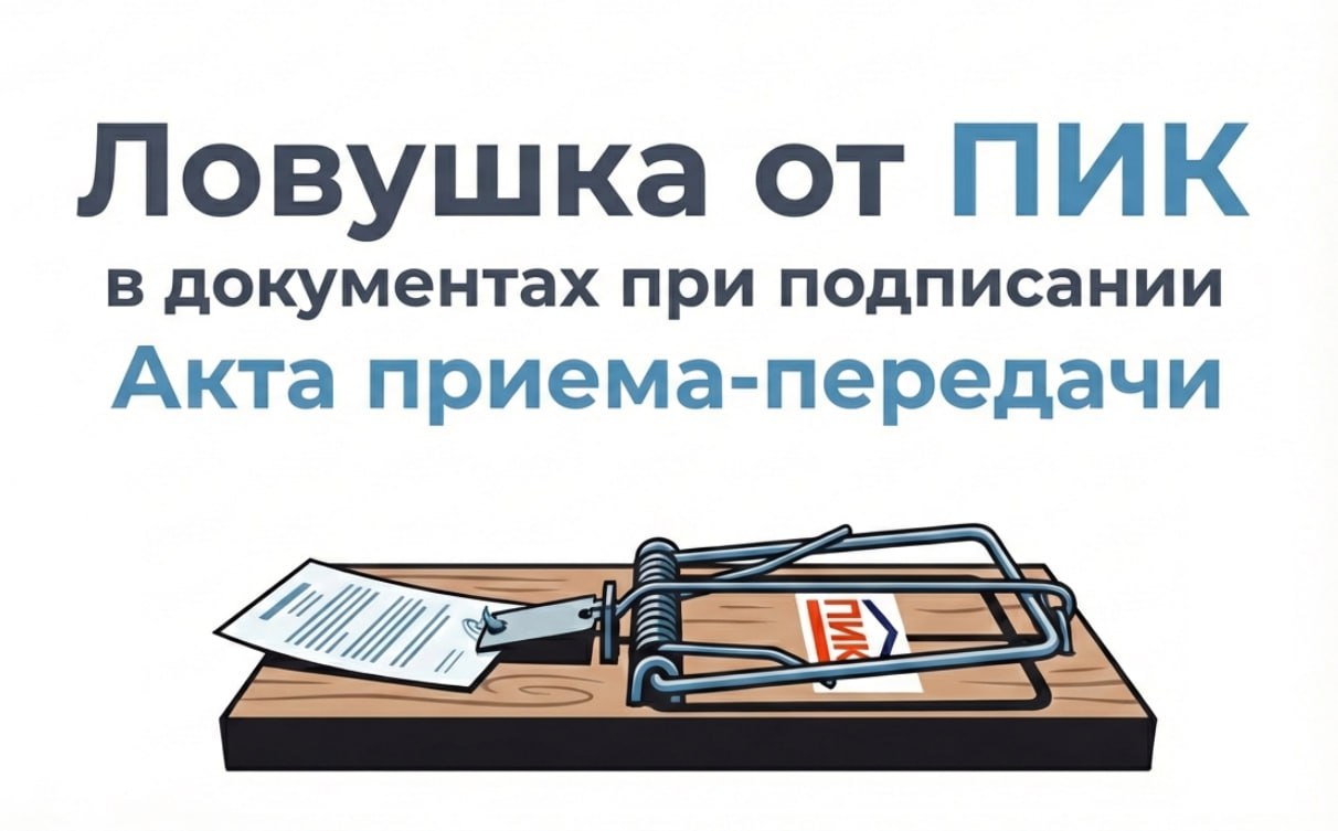 ПИК подсовывает дольщикам "ловушку" в документах при подписании АПП